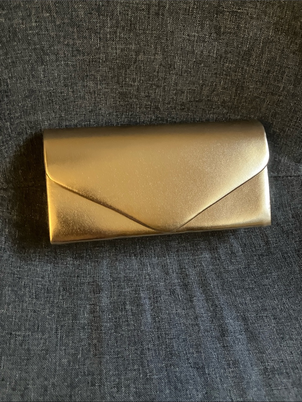 Amazon vegan leather champagne gold envelope crossbody clutch